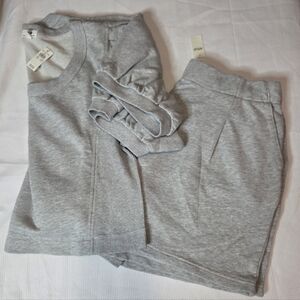 Aerie Grey Short Set Large NWT